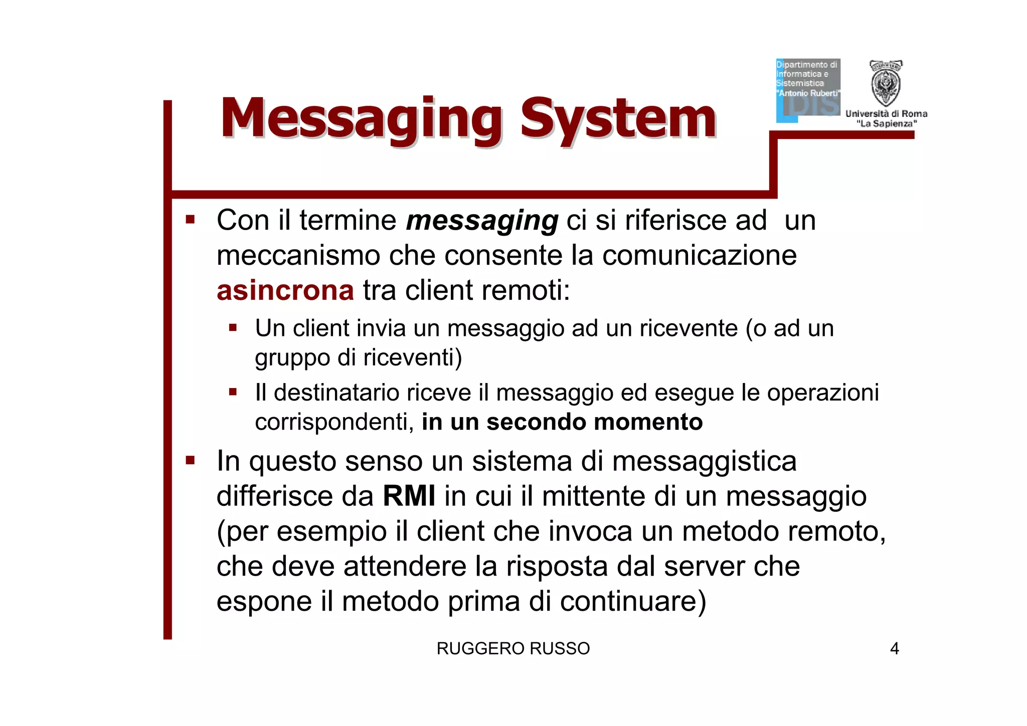 Tutorial su JMS (Java Message Service)
