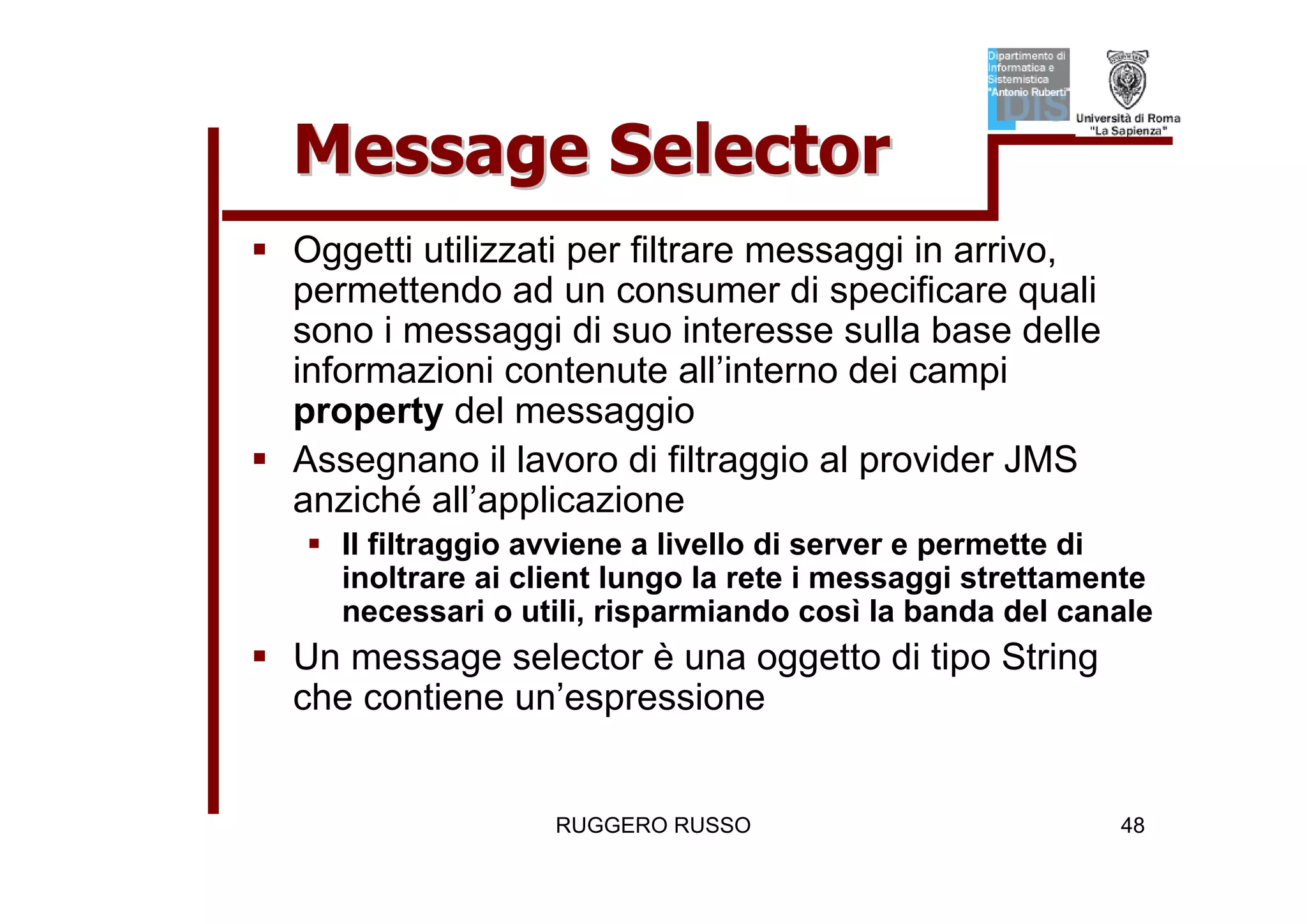 Tutorial su JMS (Java Message Service)