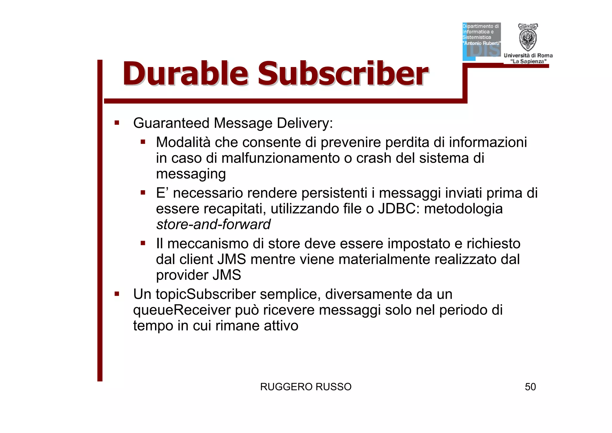 Tutorial su JMS (Java Message Service)