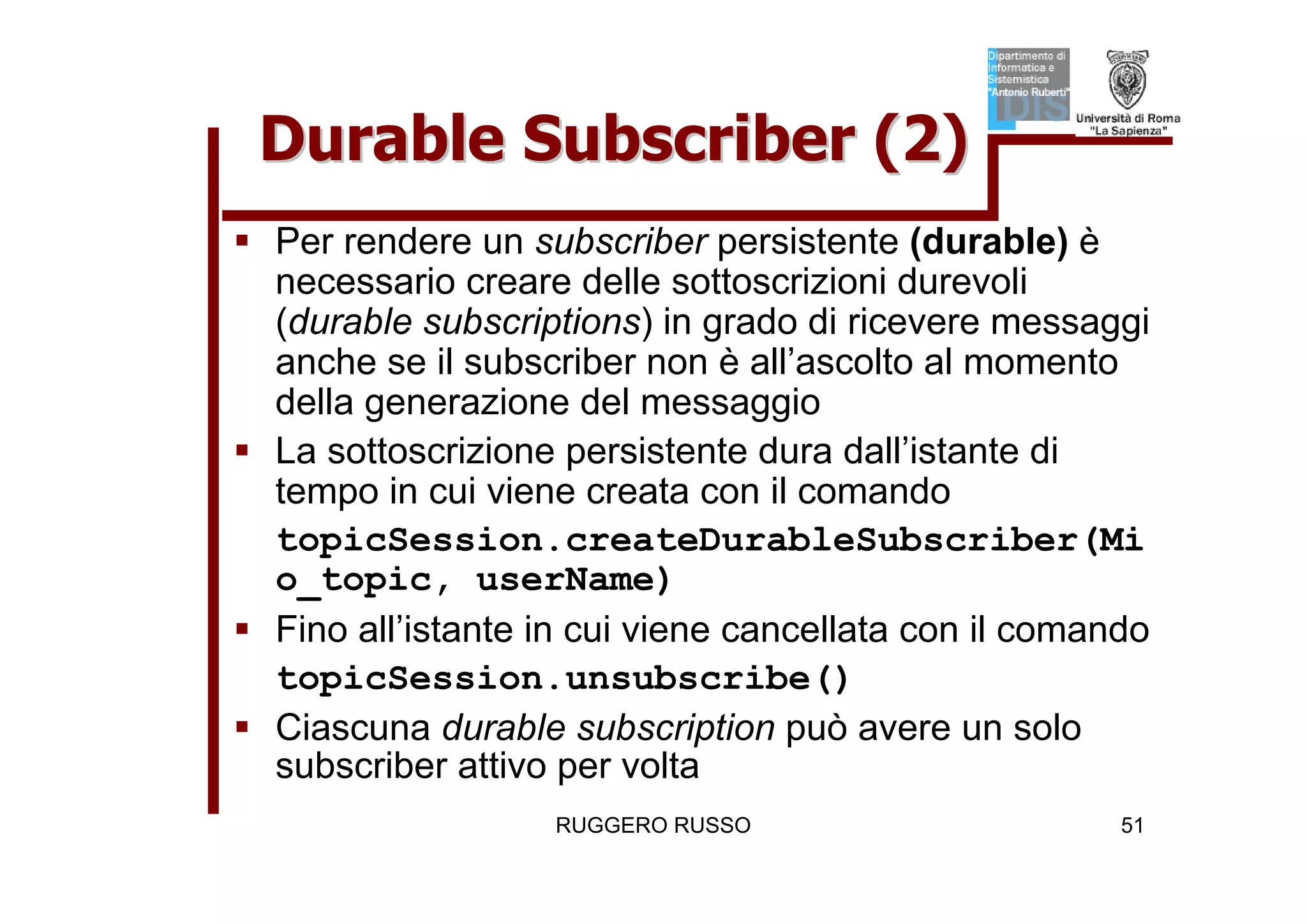Tutorial su JMS (Java Message Service)