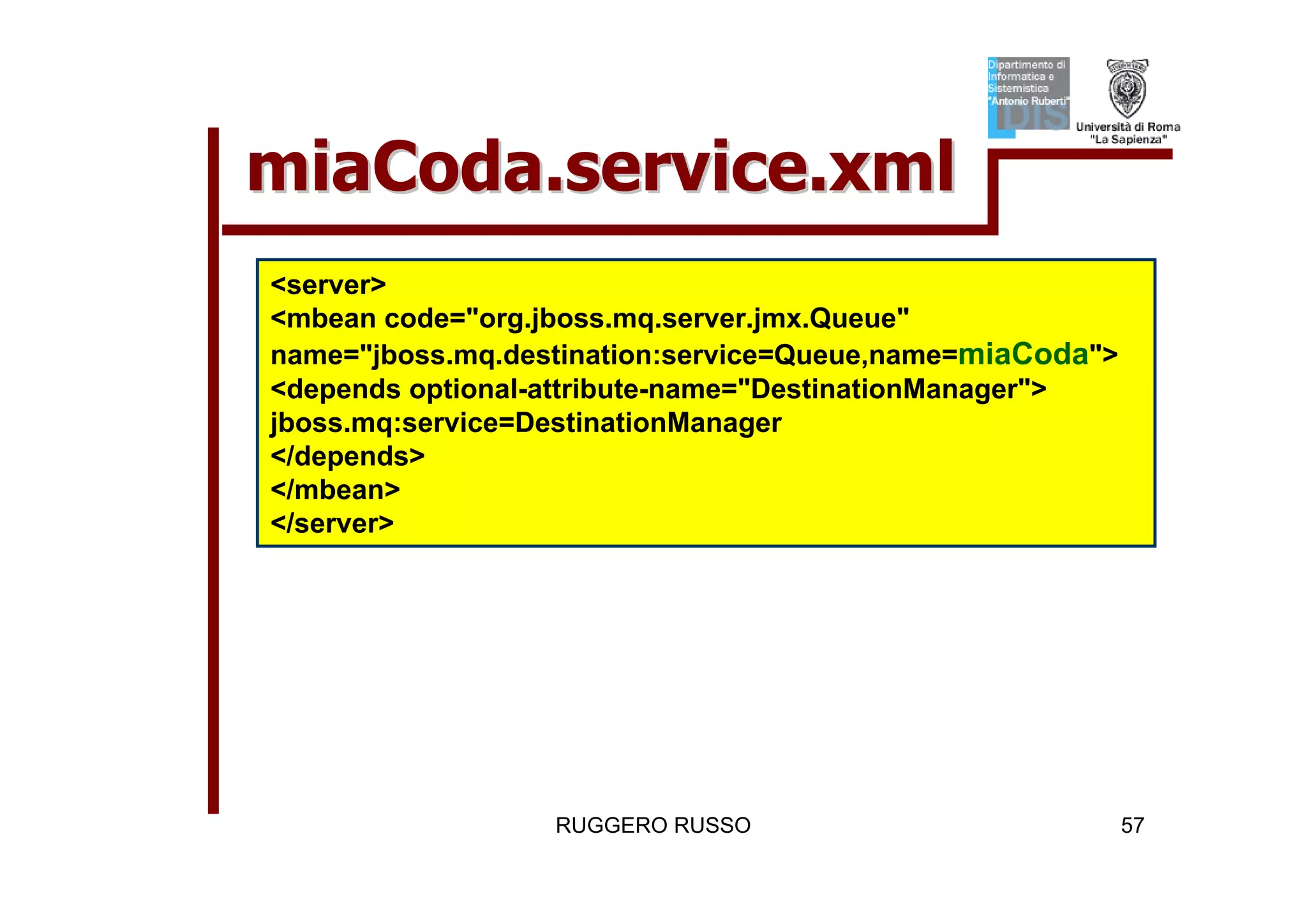 Tutorial su JMS (Java Message Service)