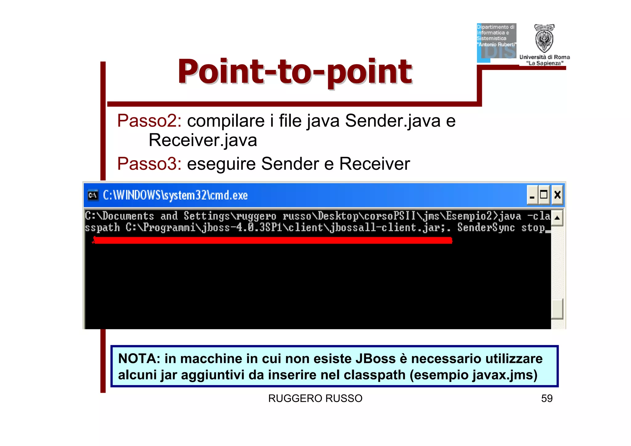 Tutorial su JMS (Java Message Service)