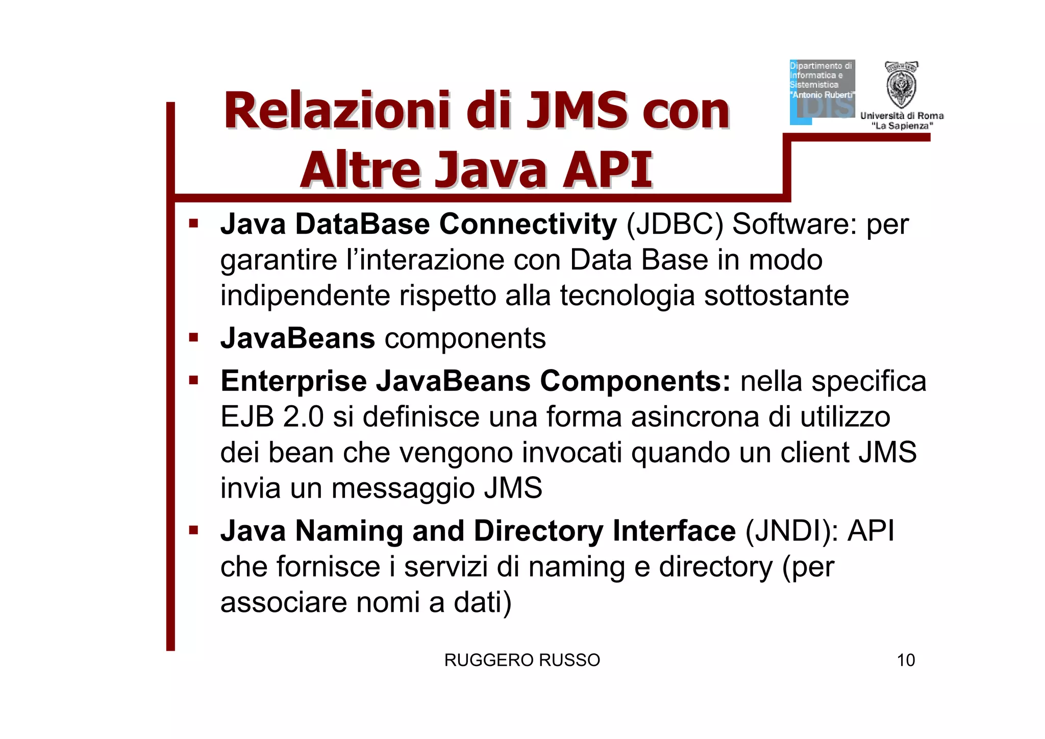 Tutorial su JMS (Java Message Service)