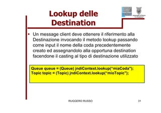 Tutorial su JMS (Java Message Service)
