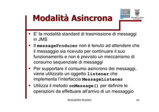 Tutorial su JMS (Java Message Service)