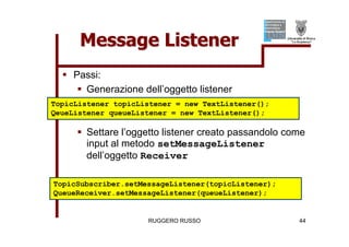 Tutorial su JMS (Java Message Service)