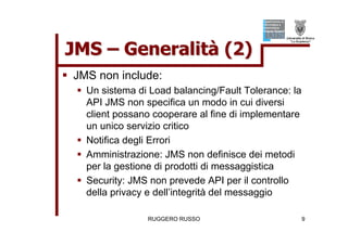 Tutorial su JMS (Java Message Service)