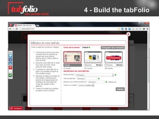 4 - Build the tabFolio
 