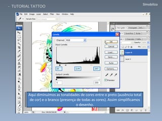 Aqui diminuímos as tonalidades de cores entre o preto (ausência total de cor) e o branco (presença de todas as cores). Assim simplificamos o desenho. 