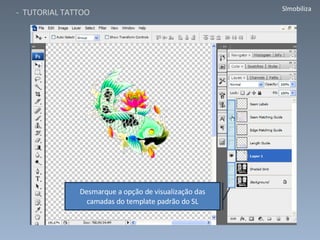 Desmarque a opção de visualização das camadas do template padrão do SL 