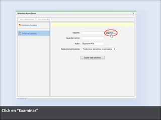 Click en “Examinar” 