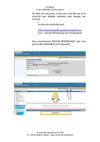 Tutorial Url Amigable EDUCANTABRIA