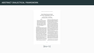 abstract dialectical framework
[Bre+13]
 