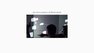 On-line analysis of Moral Maze
 