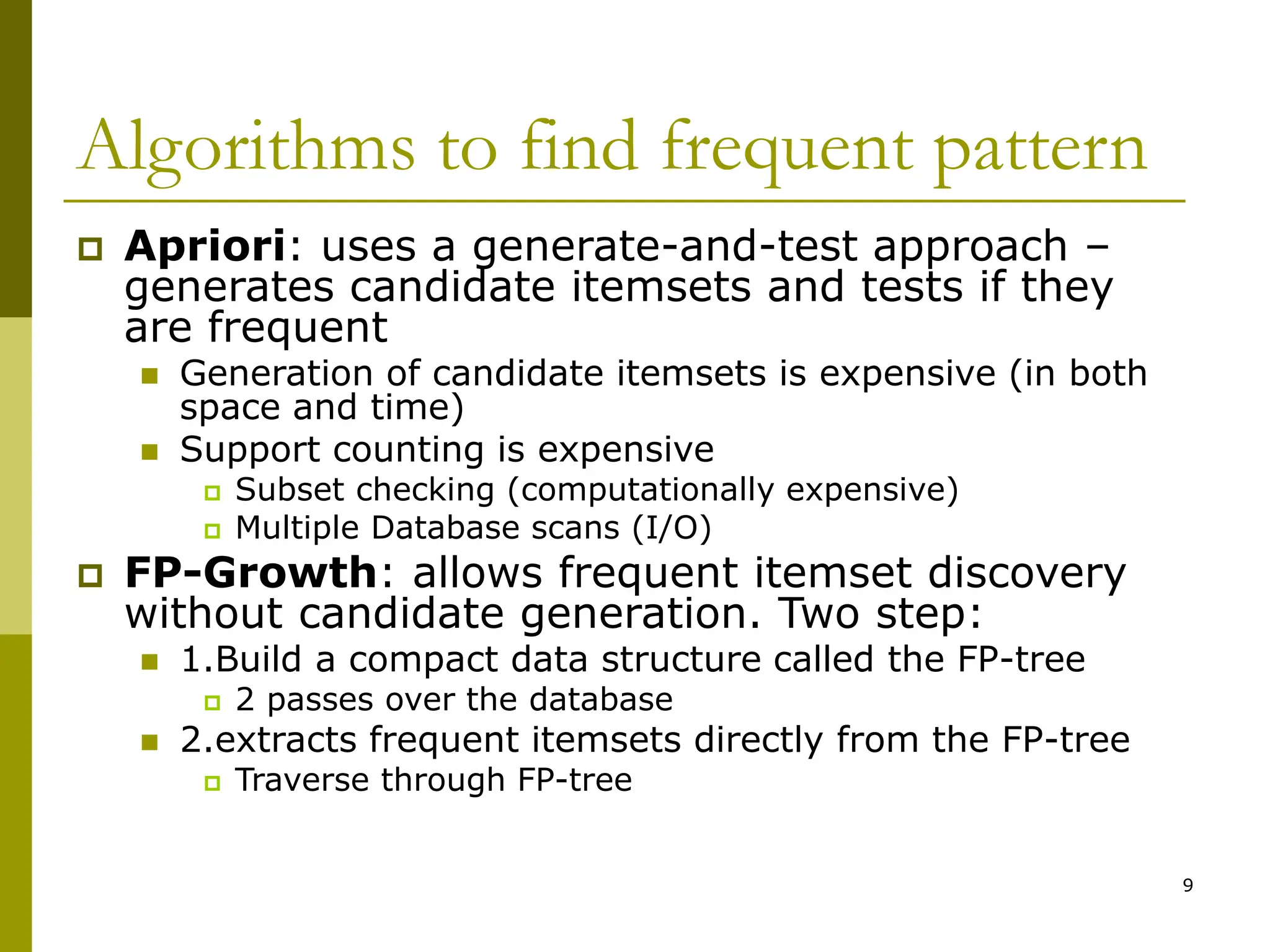 Tutorial on Frequent Pattern Mining Approach | PPT