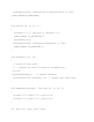 Open GL Tutorial04 | PDF