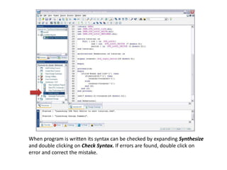Xilinx ISE introduction Tutorial #1 | PPTX