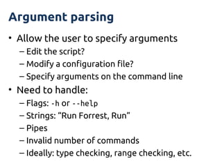 How to write a well-behaved Python command line application | PDF