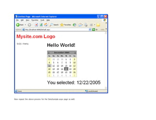 Now repeat the above process for the DataSample.aspx page as well:
 