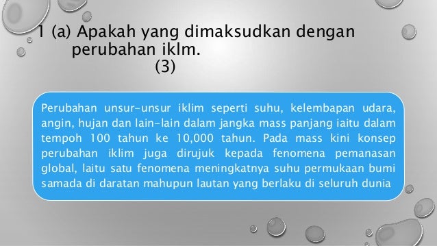 Sistem Atmosfera Dan Manusia Perubahan Iklim Pemanasan Global