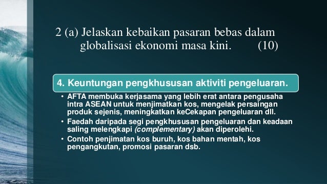 GLOBALISASI EKONOMI DAN SALING BERGANTUNG ANTARA KAWASAN