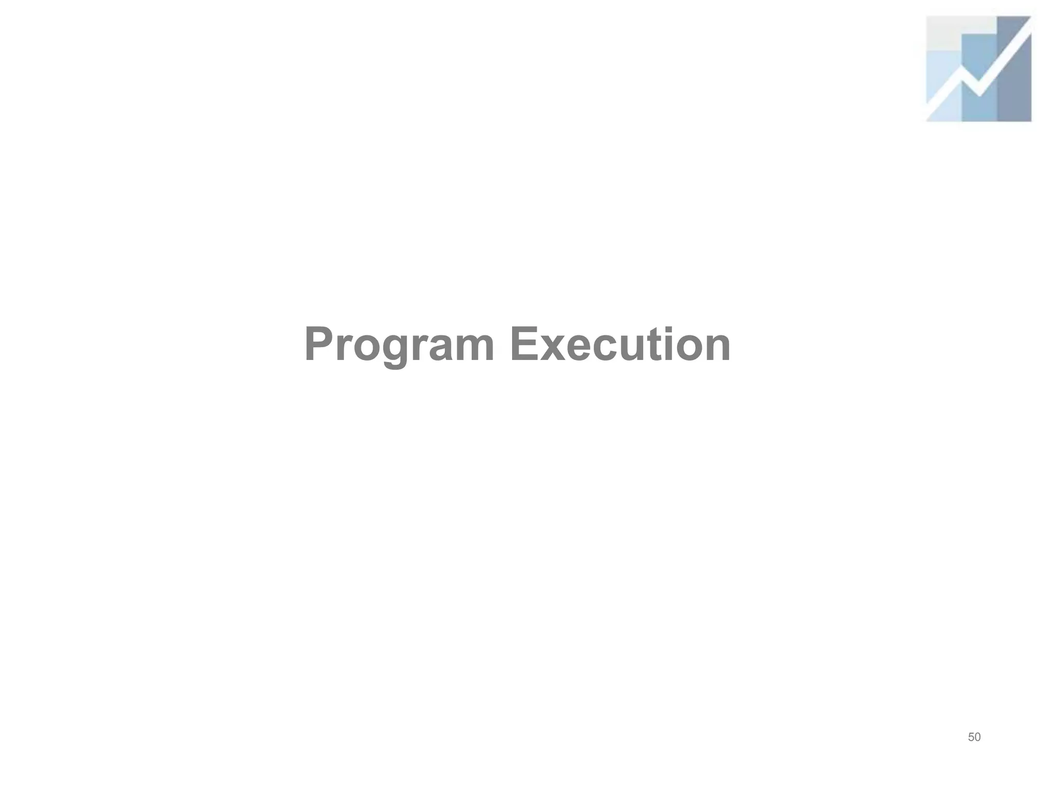 Program Execution
50
 