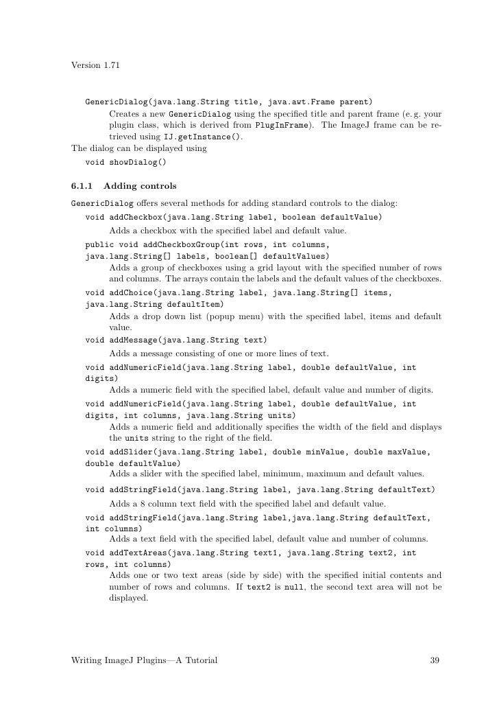 Crando Plugins En Imagej De Httpwwwimagingbookcom