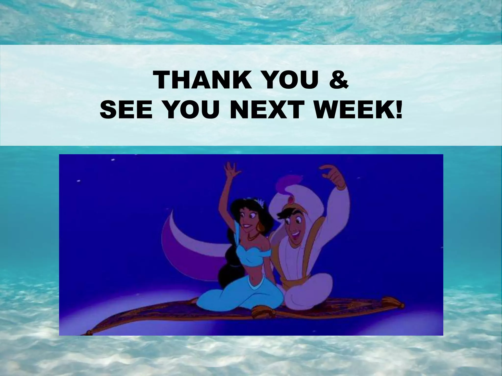 39
THANK YOU &
SEE YOU NEXT WEEK!
 