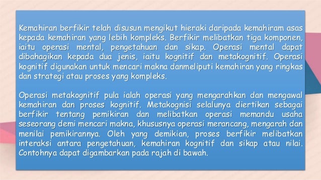 Kemahiran Berfikir