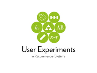 User Experiments
   in Recommender Systems
 