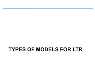 TYPES OF MODELS FOR LTR
 