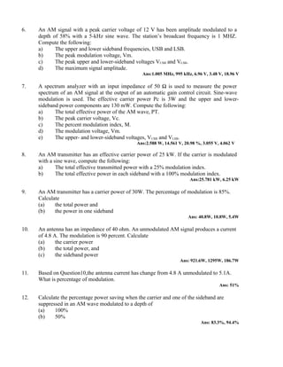 Tutorial 2 amplitude  modulation