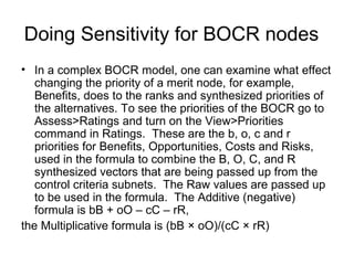 Sensitivity in AHP models | PPT