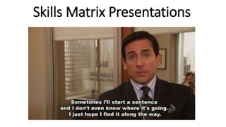 Skills Matrix Presentations
 