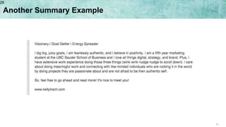 26
Another Summary Example
26
 