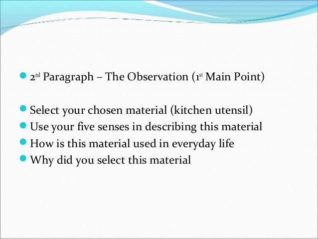 Tutorial 3 (pre writing & process essay format)