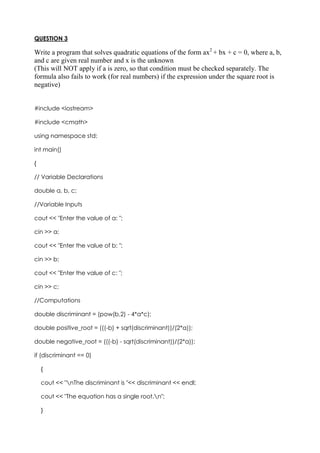 C++ TUTORIAL 3 | PDF