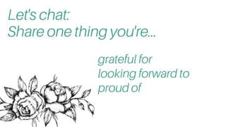 Turn to your
neighbour and
share a WIN!
 