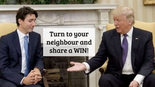 Turn to your
neighbour and
share a WIN!
 