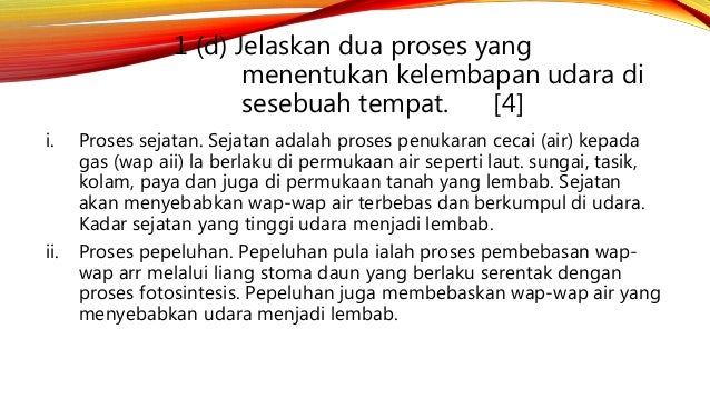 Kelembapan Udara Dan Pembentukan Awan