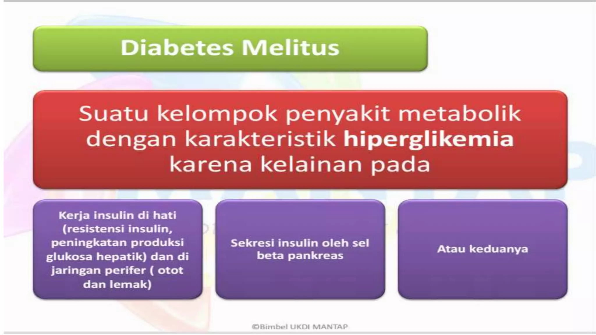 Diabetes melitus by MANTAP bimbel