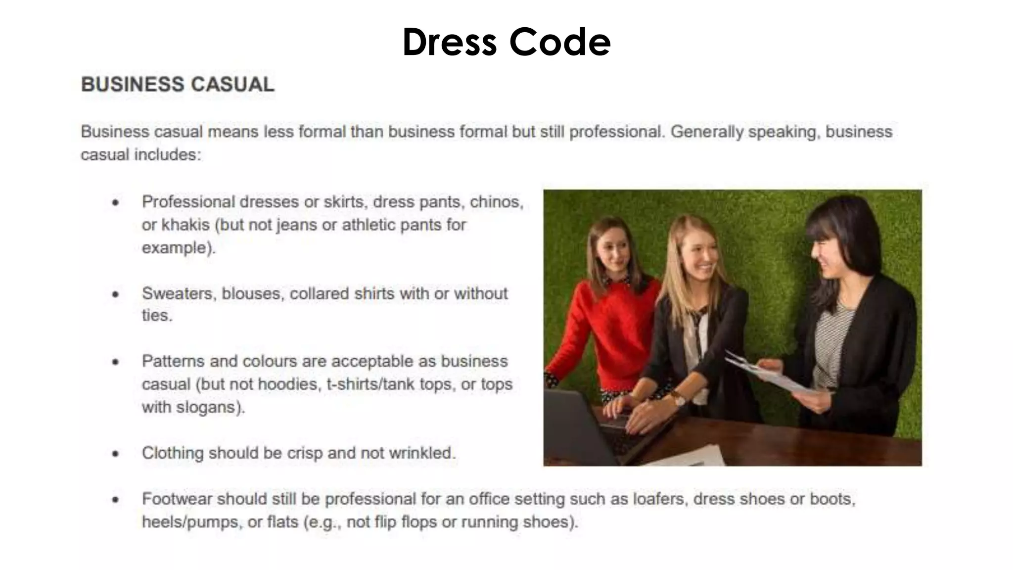 Dress Code
 