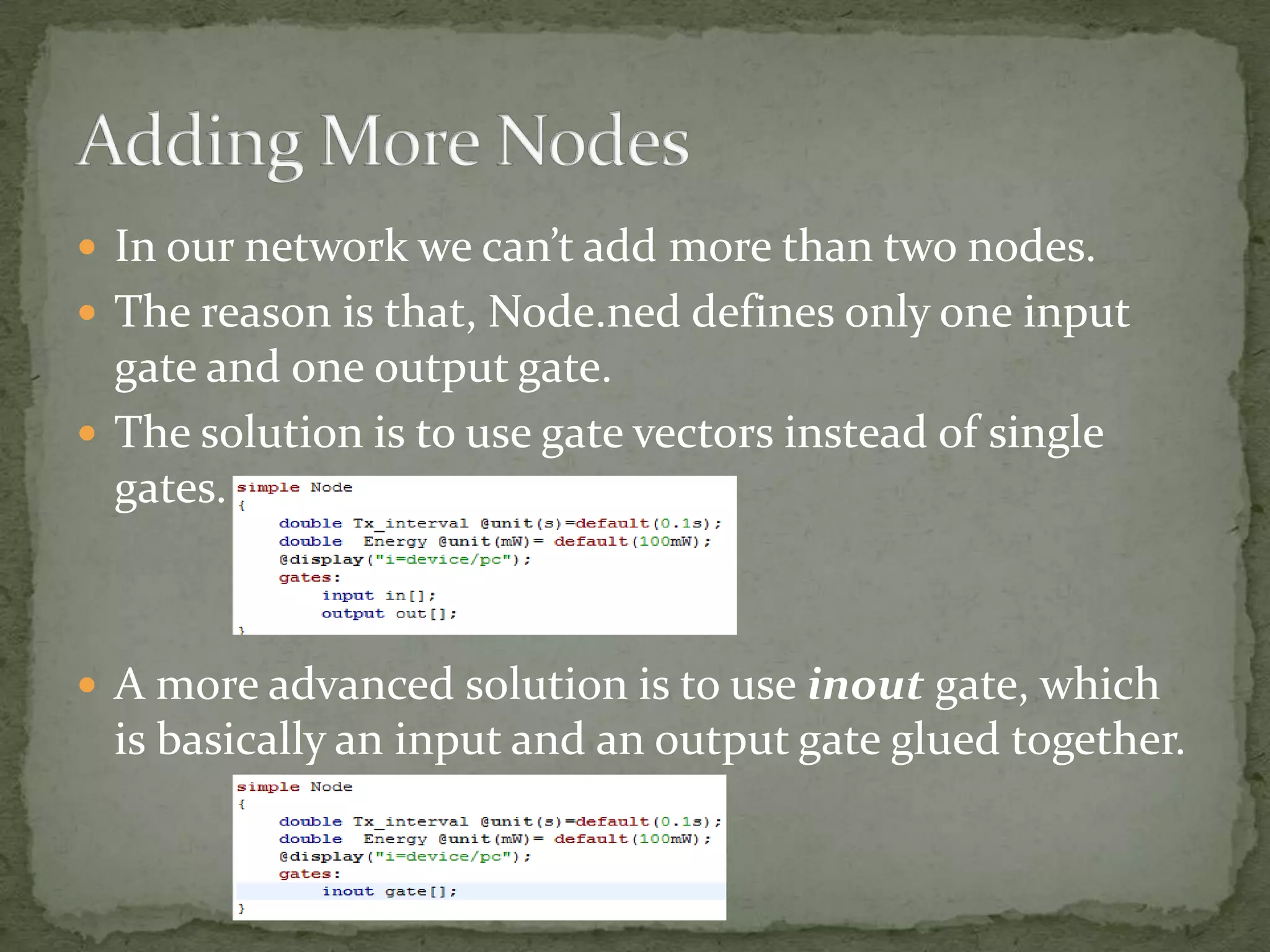 Tutorial 5 adding more nodes | PPT