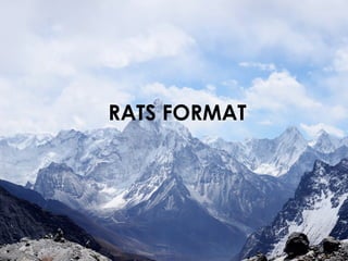 RATS FORMAT
 