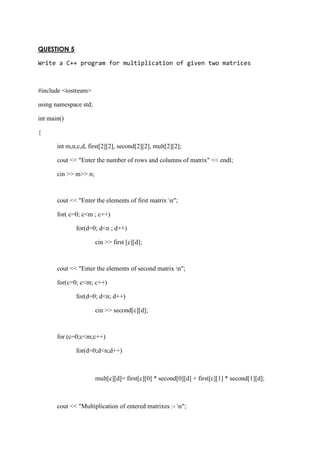 C++ TUTORIAL 5 | PDF