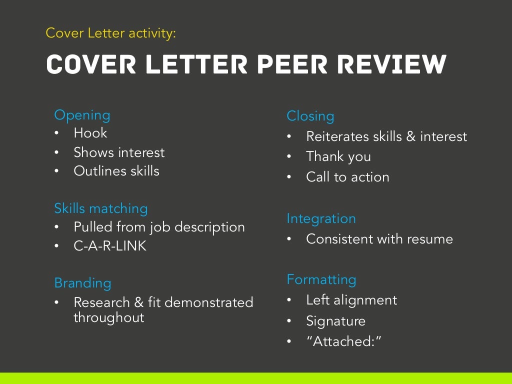 cover letter peer review example