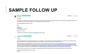 SAMPLE FOLLOW UP
 