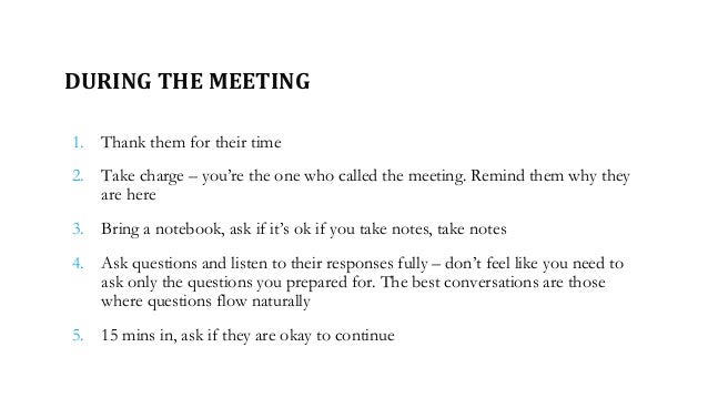 good questions to ask in an informational interview