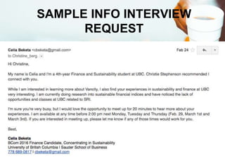 SAMPLE INFO INTERVIEW
REQUEST
 