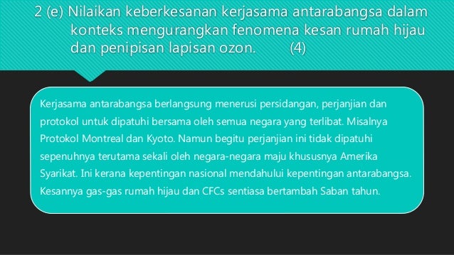 Kesan Rumah Hijau Terhadap Alam Sekitar Fizikal